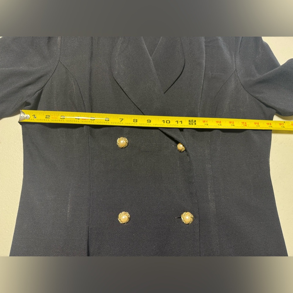 J Taylor New York  elegant vintage long-sleeved cardigan  Black Size 16 - Picture 6 of 8